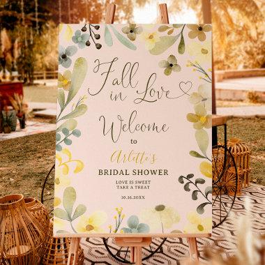Fall in love floral autumn welcome  foam board