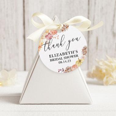 Fall In Love Floral Bridal Shower Favor Tags