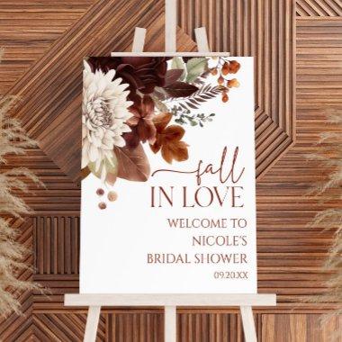 Fall In Love Floral  Welcome Sign