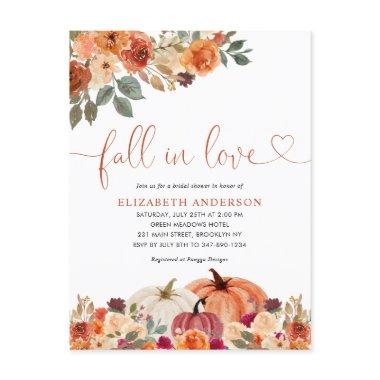 Fall in Love Floral Orange Pumpkin  Post