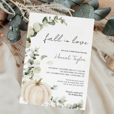 Fall In Love Greenery Pumpkin Fall