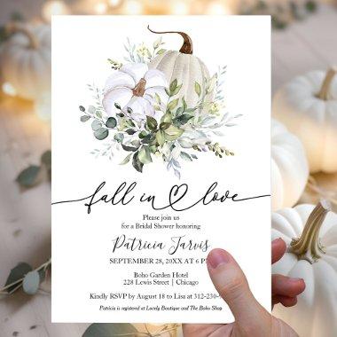 Fall In Love Greenery Pumpkin Fall
