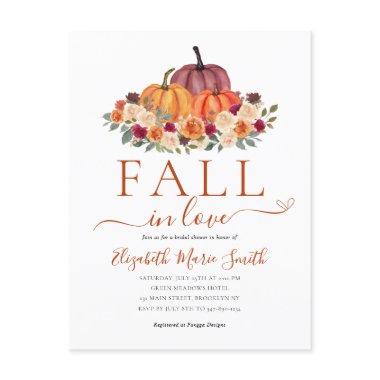 Fall in Love Heart Floral Pumpkin  Post