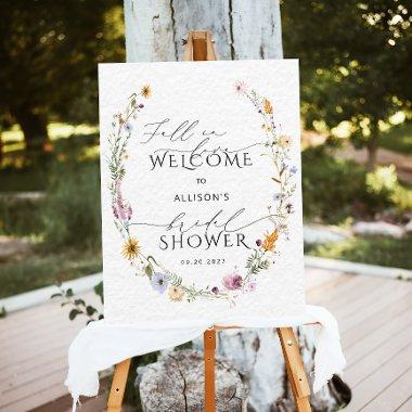 Fall in Love Modern  Welcome Foam Board