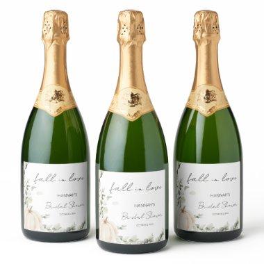 Fall In Love Pumpkin  Sparkling Wine Label