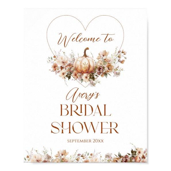 Fall in love Pumpkin Wildflower  Poster