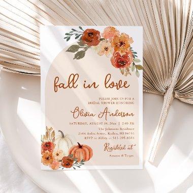 Fall in Love Rustic Orange Pumpkin