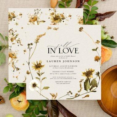 Fall in Love Rustic Sunflower