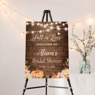 Fall in Love String Lights Rustic  Foam Board