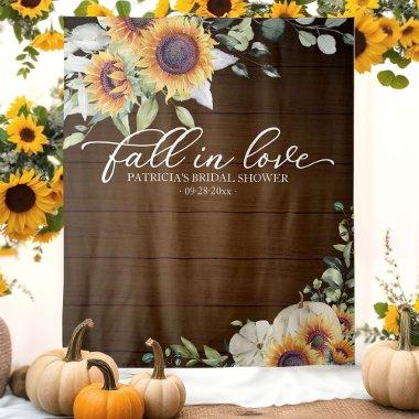 Fall In Love Sunflowers  Backdrop