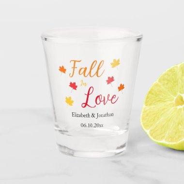 Fall In Love Wedding Shot Glass