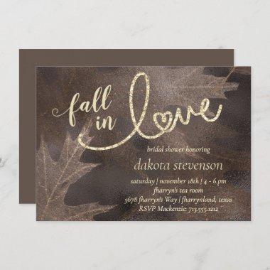 Fall in Love with Autumn | Elegant Bridal Shower Invitations