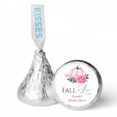 Fall Love Blush Pink Pumpkin Rustic Bridal Shower Hershey®'s Kisses®