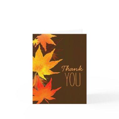 Fall Maple Wedding Celebration Thank You
