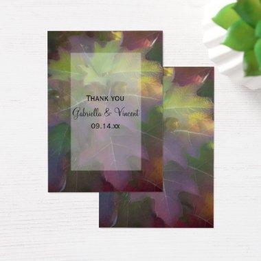 Fall Oak Leaf Hydrangea Wedding Favor Tags