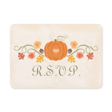 Fall Pumpkin RSVP Wedding Response
