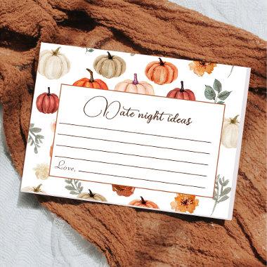 Fall Pumpkin Wildflower Pattern Enclosure
