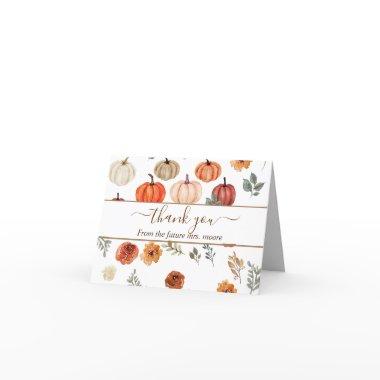 Fall Rustic  Folded Thank You