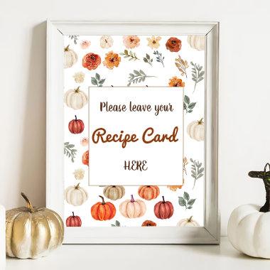 Fall Rustic  Recipe  Poster