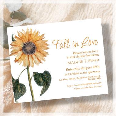Fall Sunflower | Bridal Shower Budget Invitations