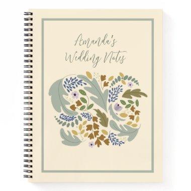 Fall Theme Wedding Plans Notebook