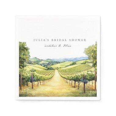 Fall Vineyard Landscape  Napkins