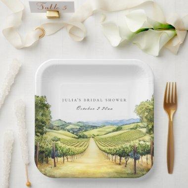 Fall Vineyard Landscape  Pap. Plates