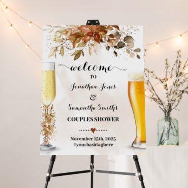 Fall Welcome to Bubbles and Brews Shower Foam Board