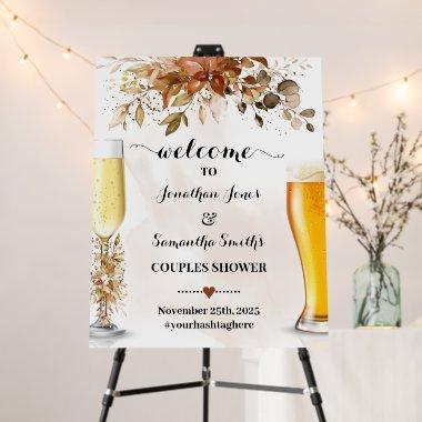 Fall Welcome to Bubbles and Brews Shower Foam Board