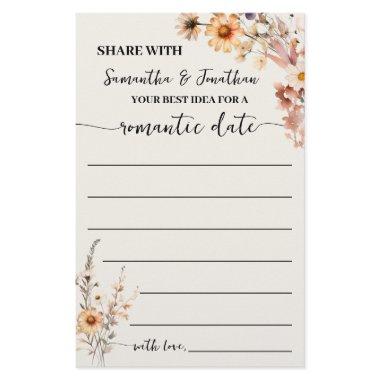 Fall Wildflowers Share Date Idea Shower Game  Flyer