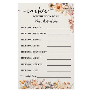 Fall Wildflowers Wishes for Soon to be Mrs  Flyer