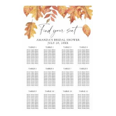 Falling leaves  seating chart