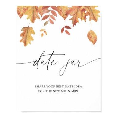 Falling leaves - date night ideas. Date jar bridal Poster