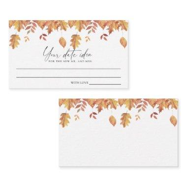 Falling leaves - Date night ideas \ Date jar Enclosure