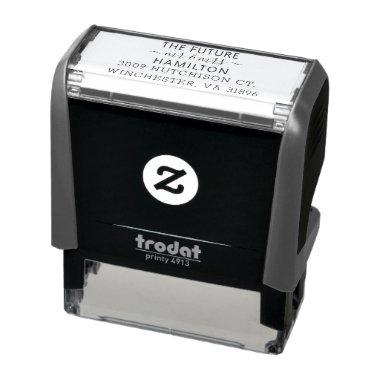 Family Name Script Return Address Self-inking Stamp