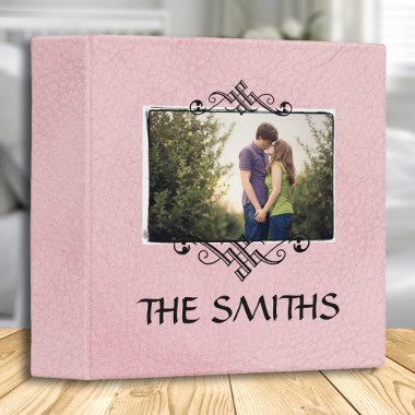 Family Photo Scrapbook Album | Pastel Pink 3 Ring Binder