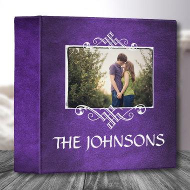 Family Photo Scrapbook Album•Purple Binder