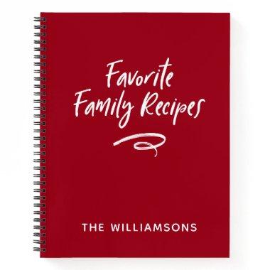 Family Recipe Book Cookbook