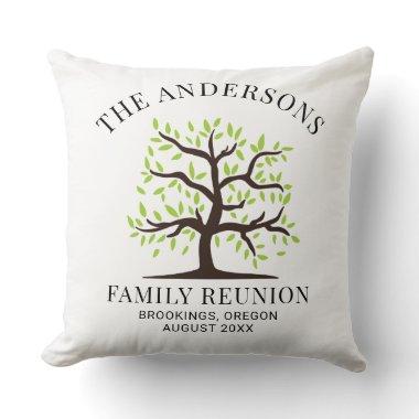 Family Reunion Genealogy Tree Matching Throw Pillow