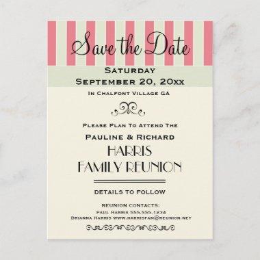 Family Reunion or Party Cream Rose Save the Date Announcement PostInvitations