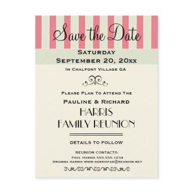 Family Reunion or Party Cream Rose Save the Date Announcement Post