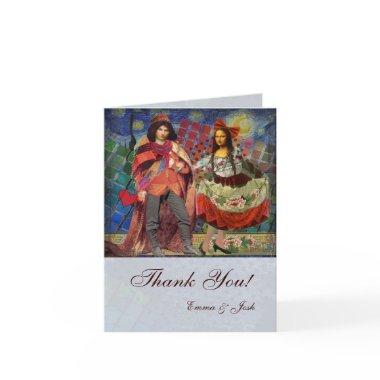 Fanciful Whimsical thank you Mona Lisa