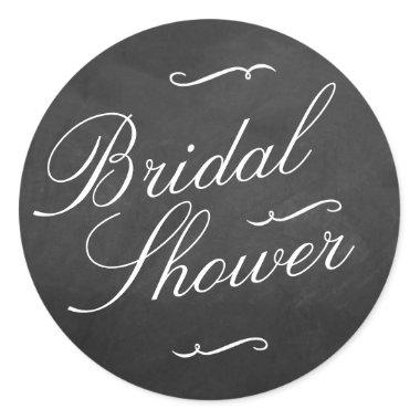 Fancy Chalkboard Bridal Shower Stickers