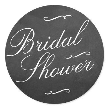 Fancy Chalkboard Bridal Shower Stickers