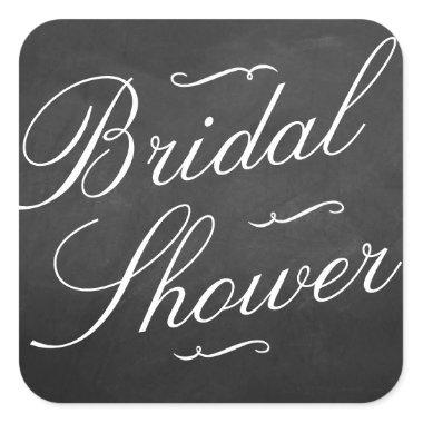 Fancy Chalkboard Bridal Shower Stickers