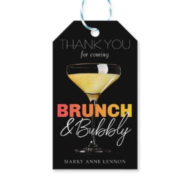 Fancy Chic Brunch and Bubbly Favor Gift Tags