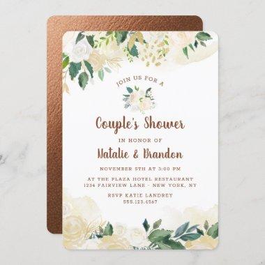 Farmhouse Fresh Rustic Couple's Wedding Shower Invitations