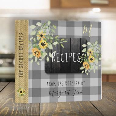 Farmhouse kitchen family cookbook rustic recipes 3 3 ring binder