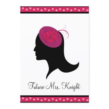 Fascinator Hat Tea Bridal Shower Invitations