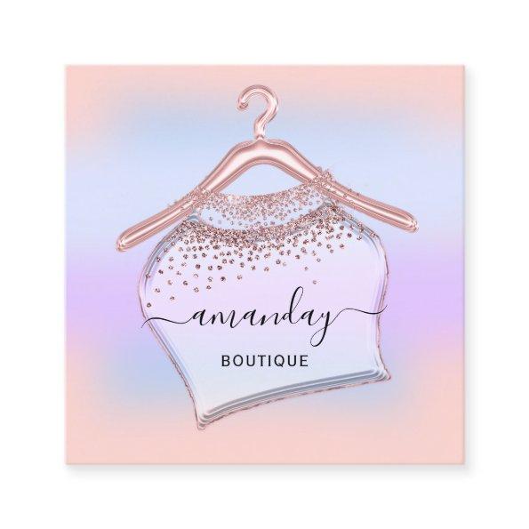 Fashion Blogger Stylist Influencer Rose Cloth Hang Square Business
